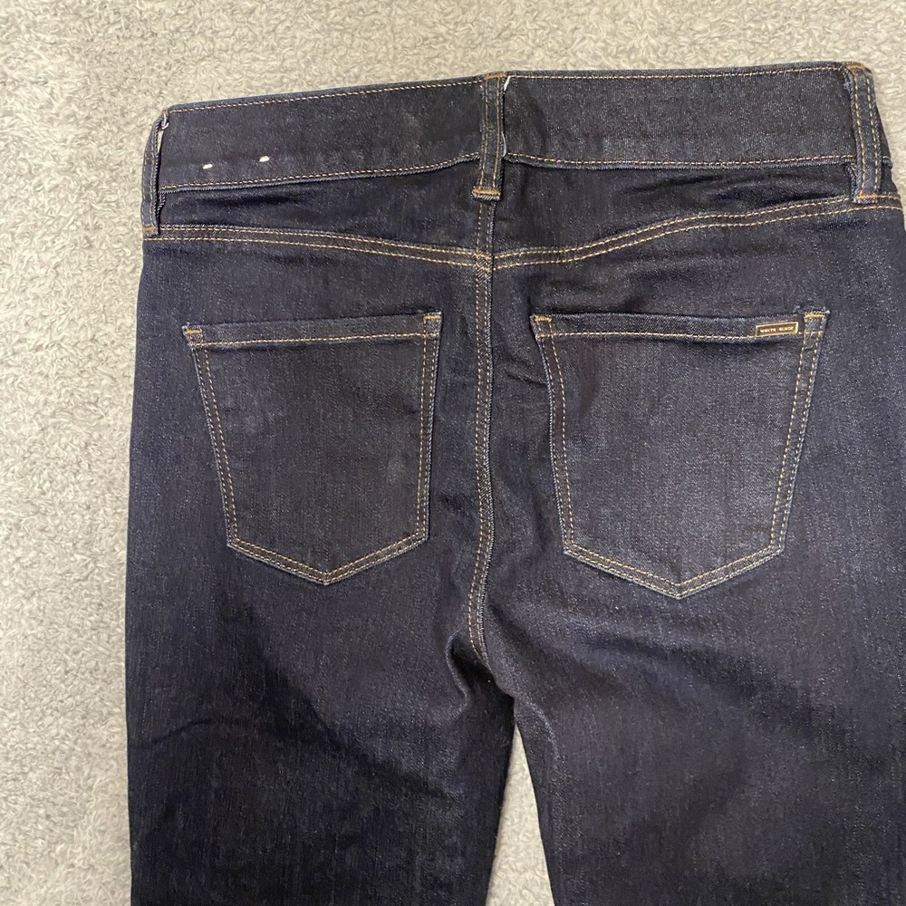 White House Black Market The Jegging Jeans Size 00 Blue Dark Wash Mid Rise Ankle - Picture 12 of 14